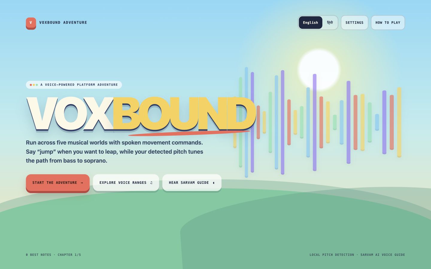 Voxbound voice-controlled platform adventure